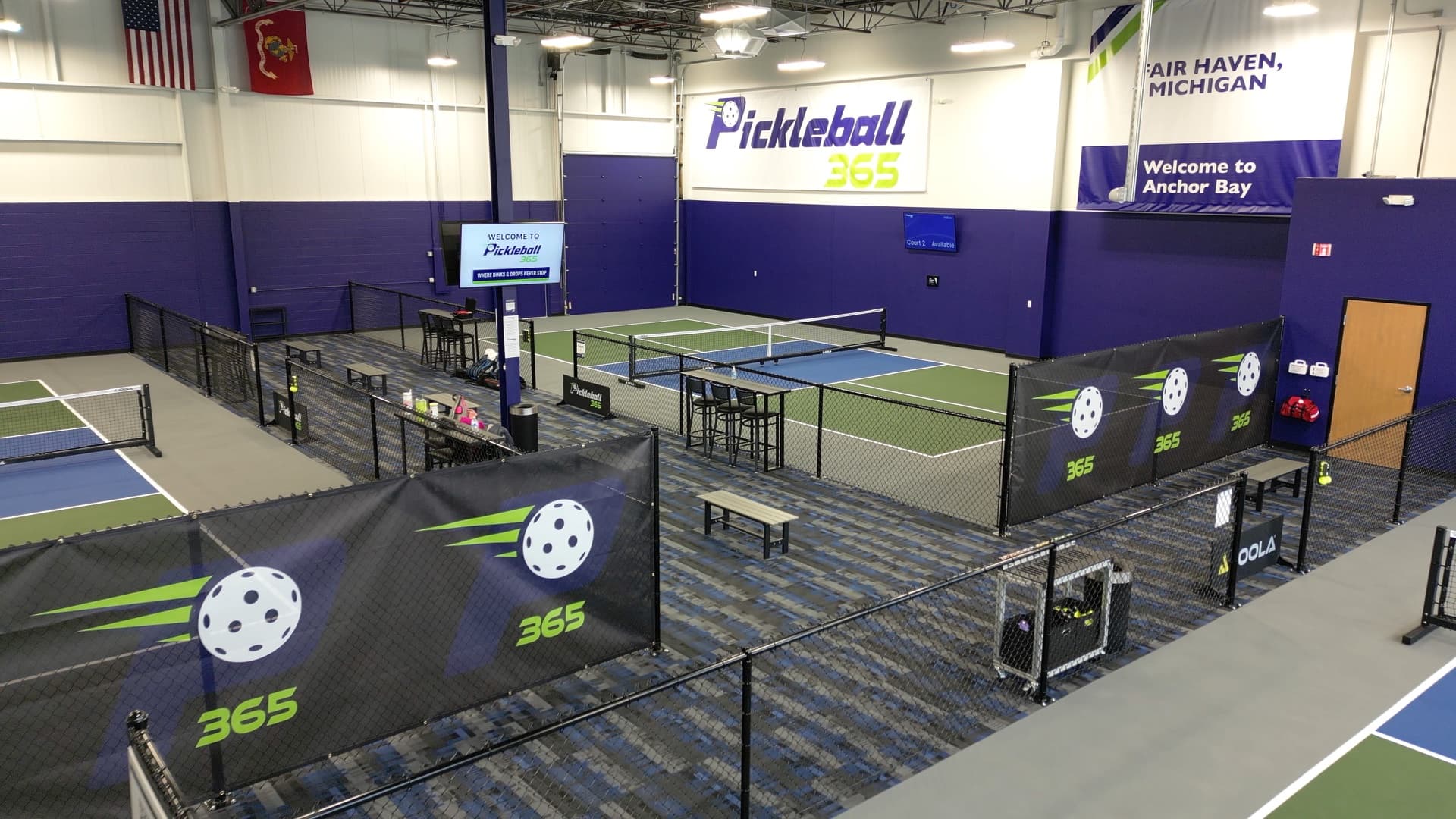 Pickleball 365 Fair Haven facility interior